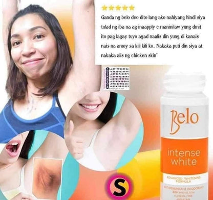 Belo Underarm Cream & Deodorant Orange Variant – Hypoallergenic, Dermatologist Tested