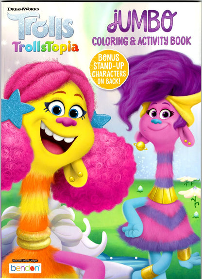 Bendon Trolls Coloring and Stickers Activity Book Bundle | Books, Play Pack, Stickers