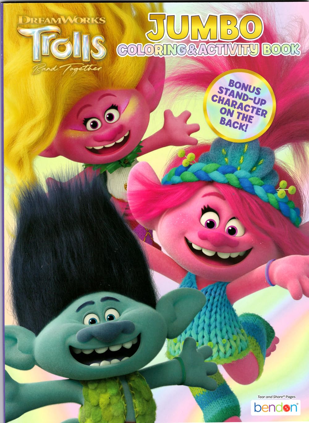 Bendon Trolls Coloring and Stickers Activity Book Bundle | Books, Play Pack, Stickers