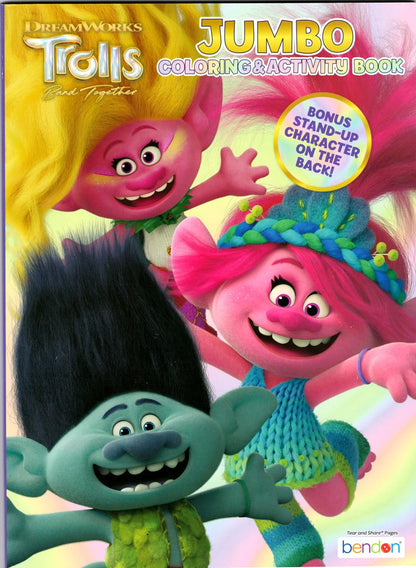 Bendon Trolls Coloring and Stickers Activity Book Bundle | Books, Play Pack, Stickers