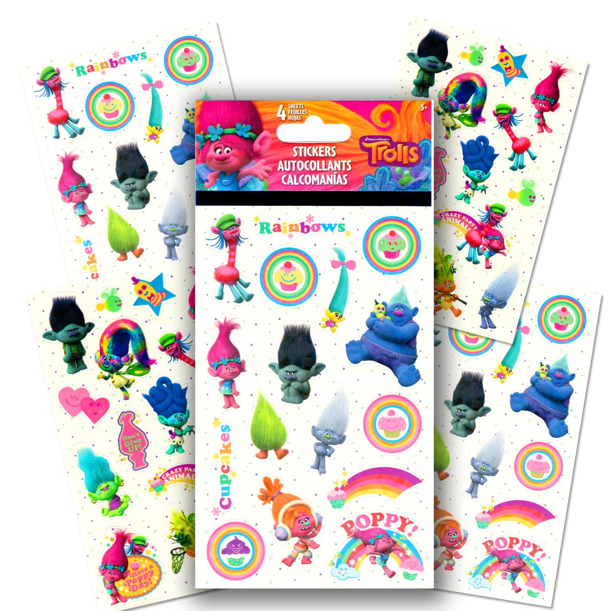 Bendon Trolls Coloring and Stickers Activity Book Bundle | Books, Play Pack, Stickers