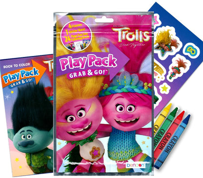 Bendon Trolls Coloring and Stickers Activity Book Bundle | Books, Play Pack, Stickers