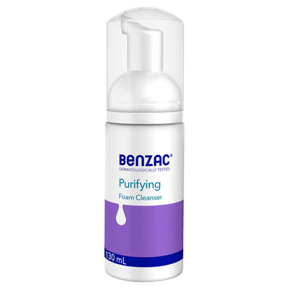 Benzac Daily Facial Foam Cleanser 130ml_AB – Oil-Control Foaming Cleanser for Oily/Combination Skin