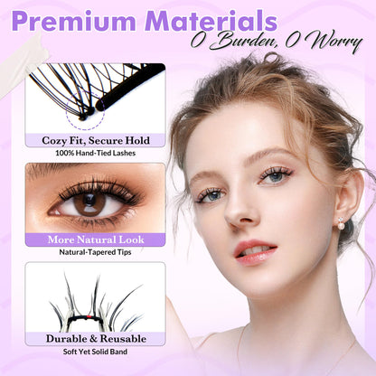 Bepholan CS100 Soft Magnetic Lashes – Glue-Free, Reusable with Applicator