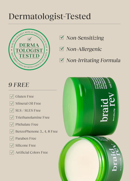 Bephor Braid Rev Scalp Sleeping Oil Balm – 3-in-1 Korean Scalp Treatment | 2.65 oz