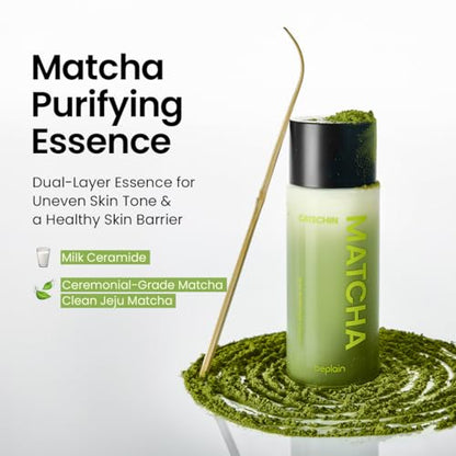 beplain Matcha Catechin Skin Purifying Essence | Hydrating & Balancing for Glowy, Healthy Skin | Sensitive Skin (150 ml)