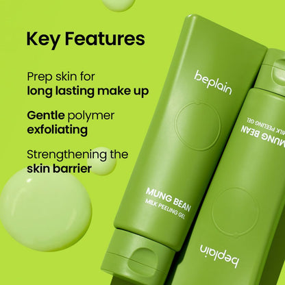 Beplain Mung Bean Milk Peeling Gel - Fragrance-Free Gentle Exfoliator (120 ml) | Korean Skincare