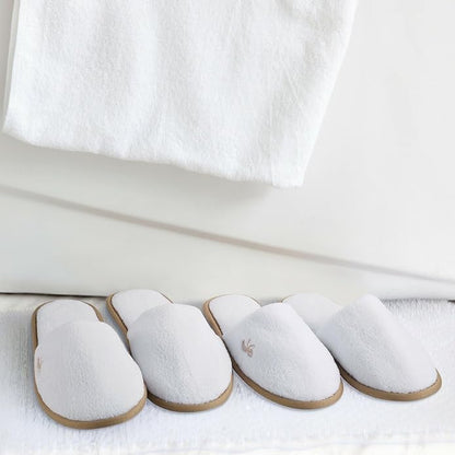 BERGMAN KELLY Spa Slippers - Disposable Indoor Slippers for Hotels, Travel & Home