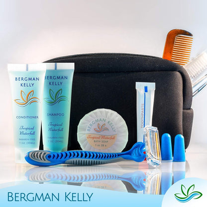 BERGMAN KELLY Tropical Waterfall Hotel Soap Bars Bulk 100 Pack, 1 oz, Individually Wrapped