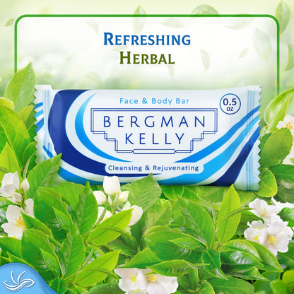 BERGMAN KELLY Hotel Soap Bars White Tea 0.5 oz 100 Count Travel Size