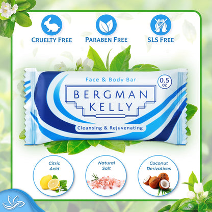 BERGMAN KELLY Hotel Soap Bars White Tea 0.5 oz 100 Count Travel Size