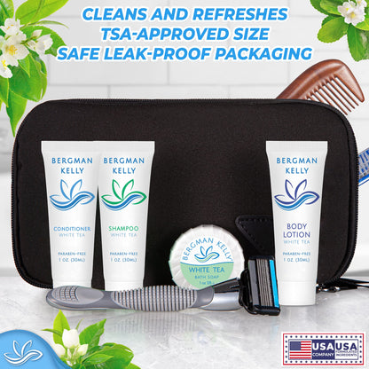 BERGMAN KELLY Hotel Soap Bars White Tea 0.5 oz 100 Count Travel Size