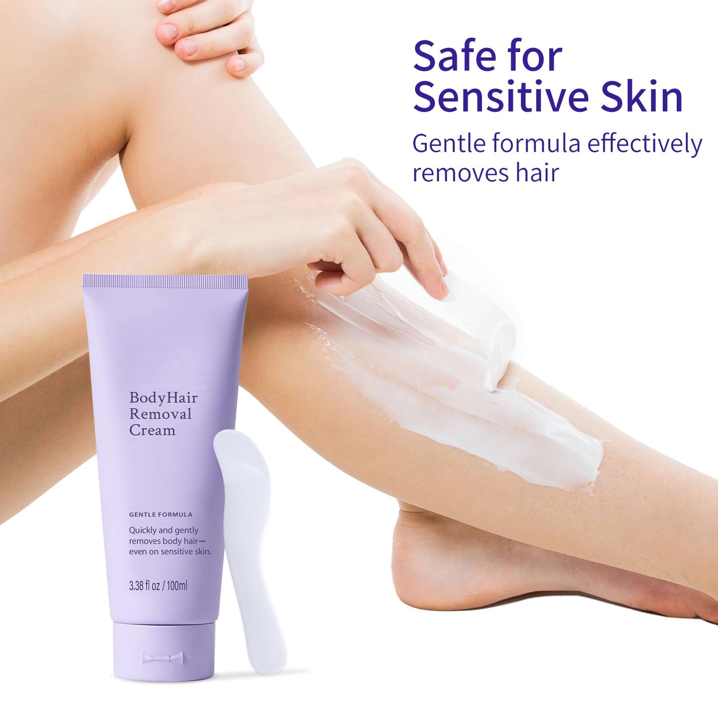 Bership 2-Piece Hair Removal Cream for Sensitive Skin – Gentle Depilatory Formula for Legs, Arms & Bikini