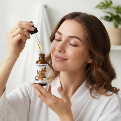 Best Nature's Cosmetics Argan Oil – 100% Pure & Cold-Pressed from Morocco – 2 fl oz