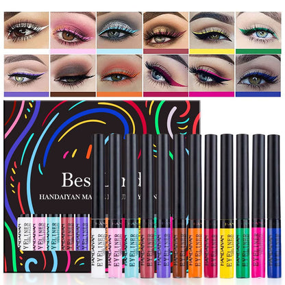BestLand 12 Colors Matte Liquid Eyeliner Set – Waterproof and Long-Lasting