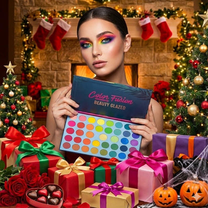BestLand 39-Color Rainbow Eyeshadow Palette – Matte & Metallic Shades