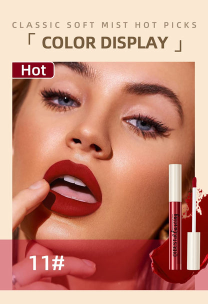 BestLand 12Pcs Matte Lipstick Kit – Nude to Red, Waterproof & Long-Lasting