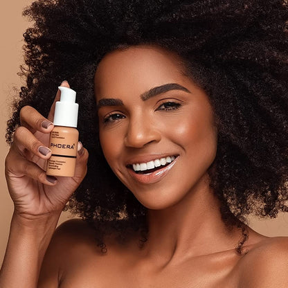 BestLand 2Pack PHOERA Foundation Full Coverage Liquid Foundation Cream - 102 Nude & 103 Warm Peach | Oil-Free, Long-Lasting