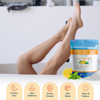 Better Bath Better Body Detox Foot Soak Salts – Lemon, Peppermint & Lavender (32 oz)