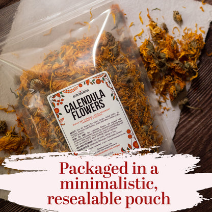 Better Shea Butter Dried Calendula Flowers – 4 oz for Soap Making, Tea, Tinctures & Bath Salts