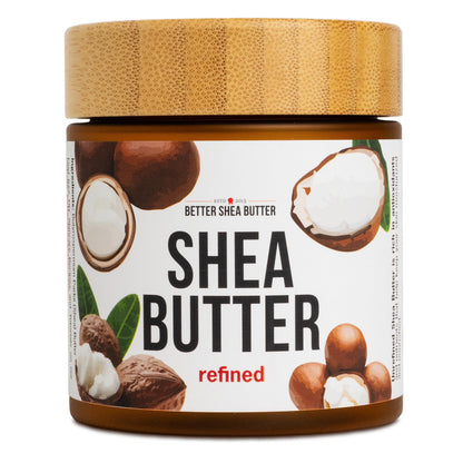 Better Shea Butter Refined Unscented – 100% Pure African Shea Butter for Hair & Dry Skin (8 oz Jar)
