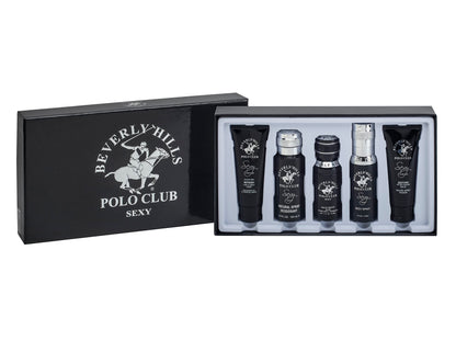 Beverly Hills Polo Club BHPC Sexy 5-Piece Grooming Gift Set – Lemon Scent