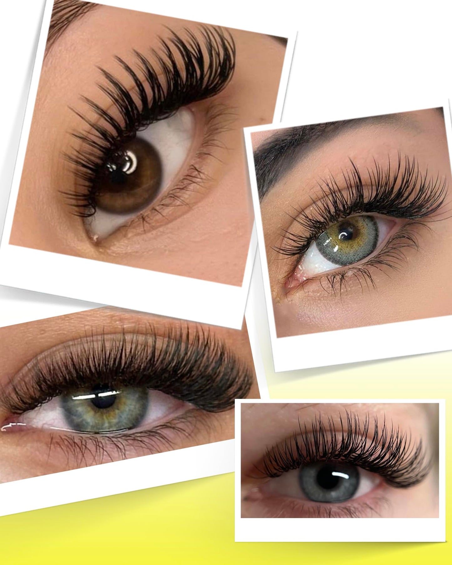BEYELIAN Classic Volume Lash Extensions - CD+ Curl, 7-15mm, 0.03-0.20mm Thickness, Matte Black