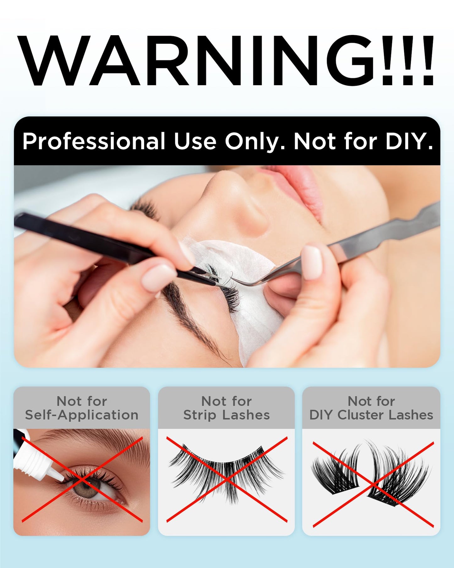 BEYELIAN Sensitive Eyelash Extension Glue – 0.17oz, Fast 0.5s Dry, 7–8 Week Hold