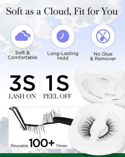 BEYELIAN Magnetic Eyelashes with Applicator Kit – Lightweight, Glue-Free Natural Look