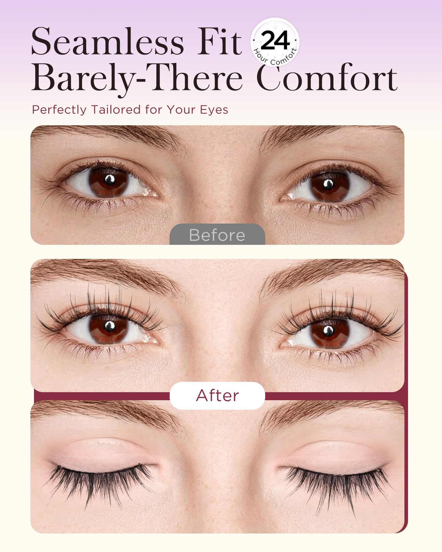 BEYELIAN Magnetic Eyelashes with Applicator Kit – No Glue, Lightweight Comfort