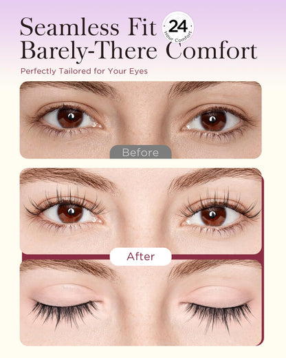 BEYELIAN Magnetic Eyelashes with Applicator Kit – No Glue, Lightweight Comfort
