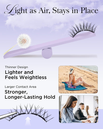 BEYELIAN Magnetic Eyelashes with Applicator Kit – Lightweight, Reusable, No-Glue Natural Look