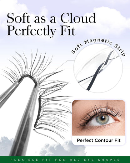 BEYELIAN Magnetic Eyelashes with Applicator Kit – No Glue, Reusable 3D Lashes (Lightweight & Comfortable)