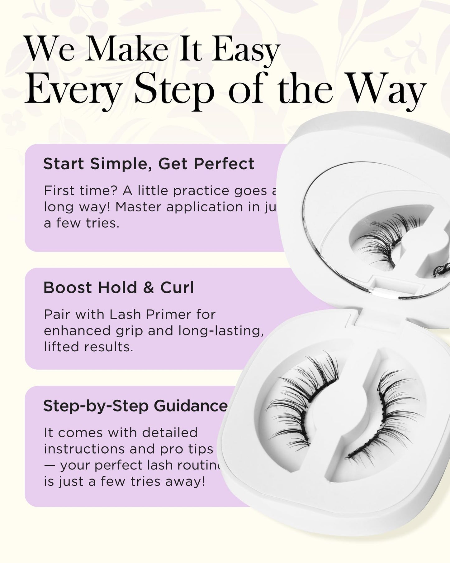BEYELIAN Magnetic Eyelashes with Applicator Kit – No Glue, Lightweight Comfort
