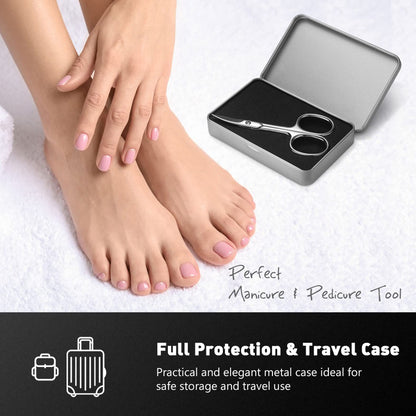 BEZOX Nail Scissors – Sharp Curved Blade, Ergonomic Nail Trimmer