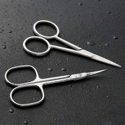 BEZOX Small Scissors 2 PCS Set – Precision Grooming with Straight & Curved Blades
