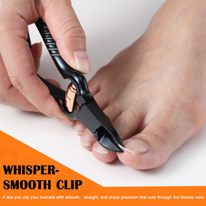 BEZOX Podiatrist Toenail Clippers – Heavy Duty Stainless Steel for Thick Nails
