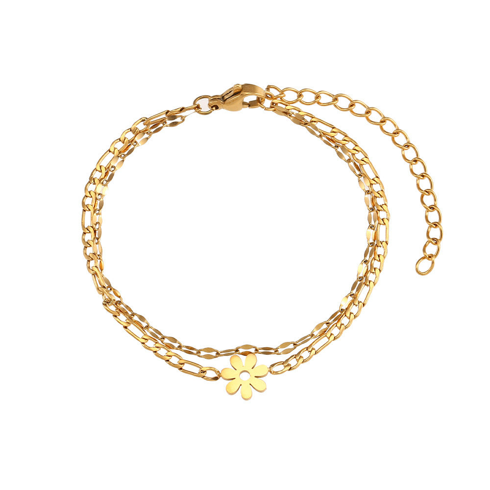 Beads Twist Chain Double Layer Bracelets
