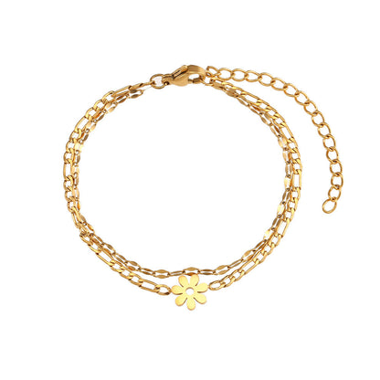 Beads Twist Chain Double Layer Bracelets