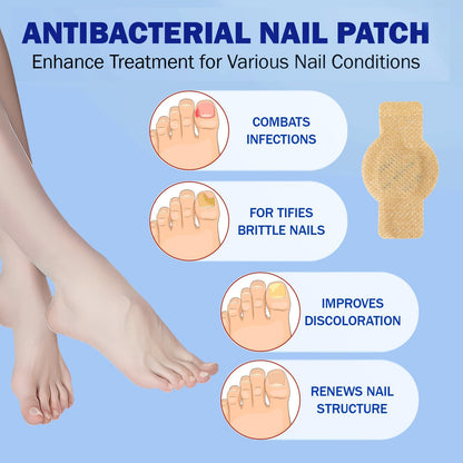 BFGCKJ Fungal Nail Patches for Toenails – 21-Count, Overnight Renewal