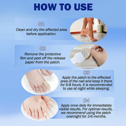 BFGCKJ Fungal Nail Patches for Toenails – 42 Count, 8-Hour Overnight Adhesion
