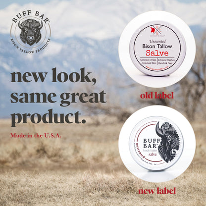 Big Crazy Buffalo Buff Bar Trail Ride: Pure Bison Tallow Balm for Hydration
