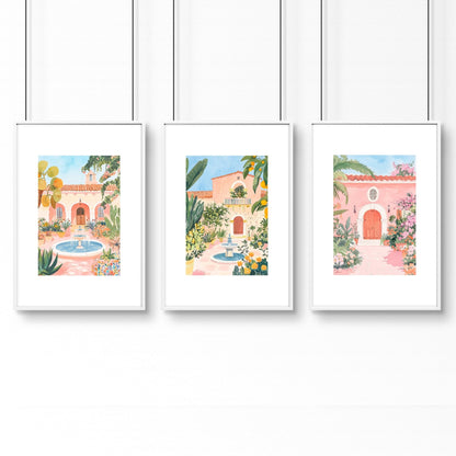 Big Wall Frames | Set of 3 Beach Decor Wall art Prints