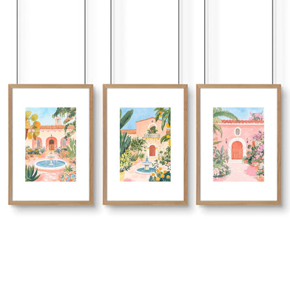 Big Wall Frames | Set of 3 Beach Decor Wall art Prints
