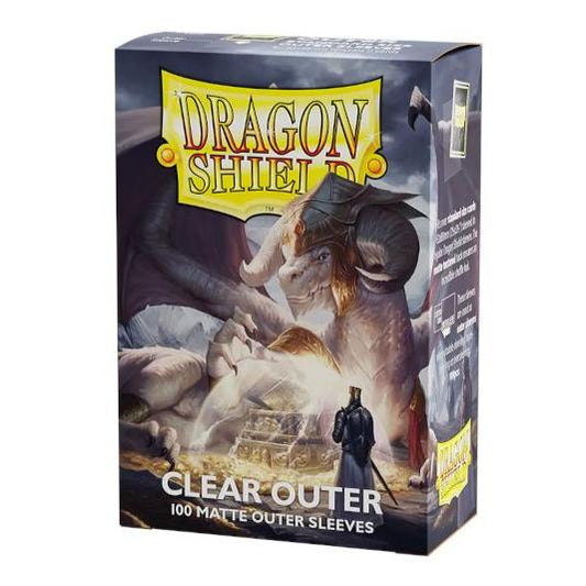 Dragon Shield - Matte Standard Size Outer Sleeves 100pk - Clear