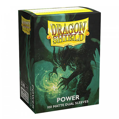 Dragon Shield - Matte Dual Standard Size Sleeves 100pk - Limited Edition Metallic Power Green