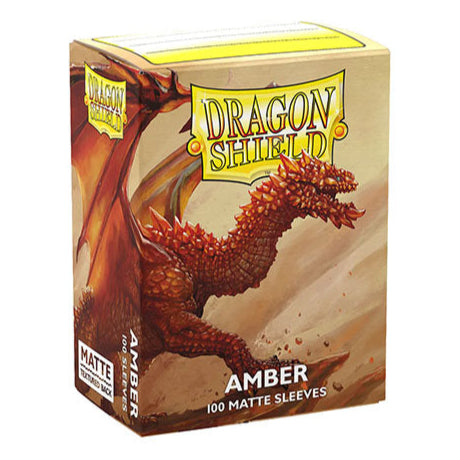 Dragon Shield - Matte Standard Size Sleeves 100pk - Amber