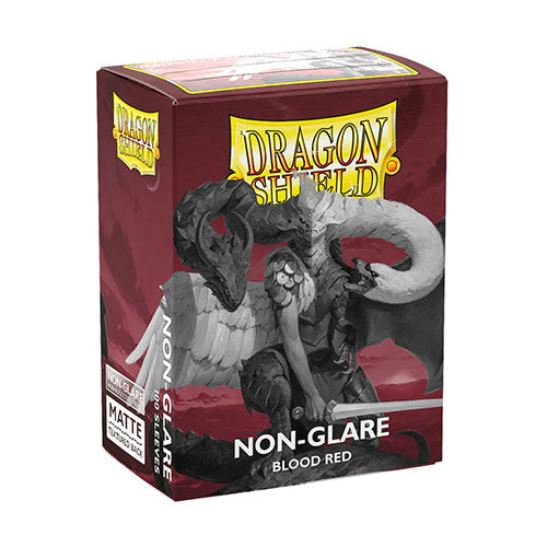 Dragon Shield - Matte Non-Glare Standard Size Sleeves 100pk - Blood Red