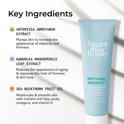 Bigger Than Beauty Skincare Defying Gravity Deep Hydration Gel Cream Moisturizer