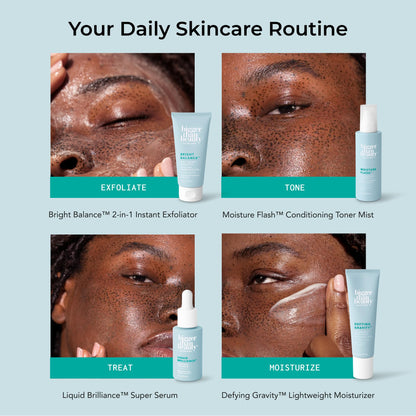 Bigger Than Beauty Skincare Bright Balance 2-in-1 Exfoliator | Hydrating Daily Scrub for Face & Body